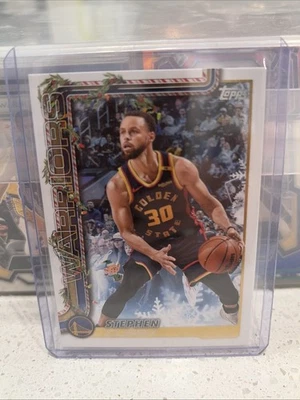 2025-26 Topps Holiday Stephen Curry Variation Hidden Elf #HE-CC SSP Warriors Foto 1 de 2