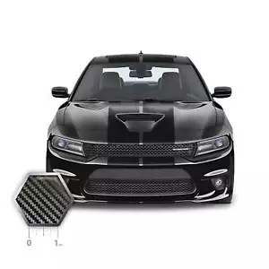 Dual 12" Racing Stripes Self Healing Vinyl fits Dodge Charger SRT 2012 to 2023 - Picture 1 of 18