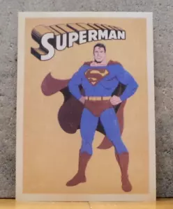 SUPERMAN VERY COOL RETRO VINTAGE STYLE 4 X 6 POSTCARD CLASSIC COMIC CARTOON - Picture 1 of 2