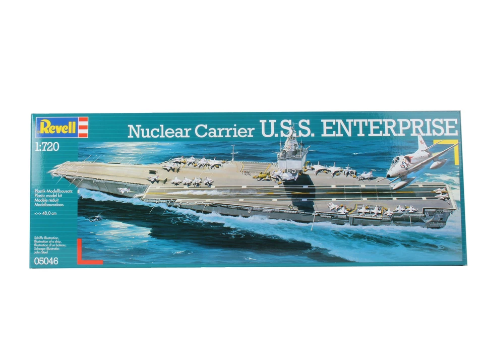 U.S.S.Enterprise Nuclear Flugzeug Carrier 1:720 Kunststoff Modell Kit Revell - Bild 1 von 1