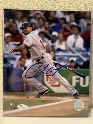 Coco Crisp Signed Boston Red Sox 8x10 Photo JSA - Image 1 of 4