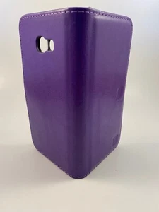 Etui portefeuille Samsung Galaxy A5 en cuir violet. Neuf (168) - Photo 1 sur 4