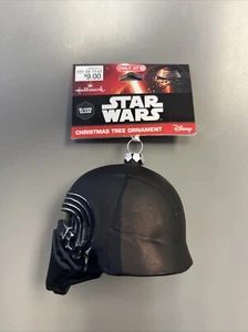 Star Wars Kylo Ren Vidrio Adorno Vacacional Disney Sello Vidrio Soplado Navidad - Imagen 1 de 4