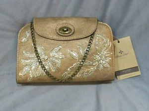 Patricia Nash Bronze Leather Babuino Metallic Collection Dust Bag NWT $179 - Picture 1 of 5