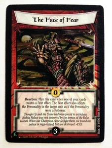 The Face of Fear L5R Legend of the Five Rings CCG Clan Lámina de Guerra Promo - Imagen 1 de 1