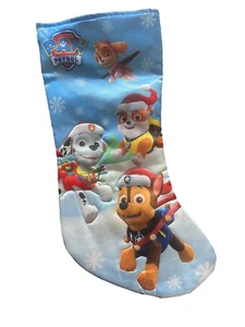 Nickelodeon Paw Patrol Kinder Weihnachtsstrumpf Satin Look Feel 17" x 6,5" Neu ohne Etikett - Bild 1 von 2