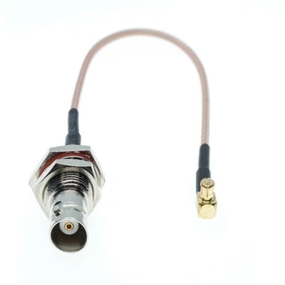 RG316 BNC Female to MCX MALE RIGHT ANGLE Connector Lot RF Coaxial Coax Cable - Image 1 of 3
