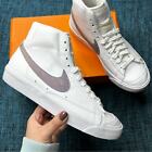 Nike Blazer Mid 77 Sneakers in White Purple Glitter Women's Size 10 Shoes