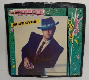 Elton John- Blue Eyes 45 RPM Record LP with Picture Sleeve - Picture 1 of 3