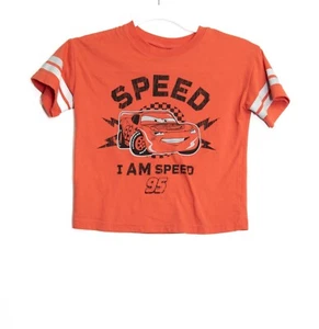 Disney Pixar Cars Lightning McQueen "I Am Speed" Boys Graphic 5T T-Shirt Orange - Picture 1 of 6