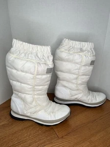 Stella Mccartney Adidas White Snow Winter Boots Women's Sz 9 M Puffer Thinsulate - Picture 1 of 20