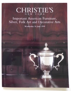Christie's Important American Furniture Silver Folk Art Decorative Arts 6/16/99 - Picture 1 of 15