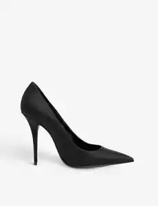 TACONES DE AGUJA SATINADA SAINT LAURENT MARYLIN 110 MM EN NEGRO TALLA EU 39 / REINO UNIDO 6 *PRECIO DE VENTA SUGERIDO POR EL FABRICANTE £600 - Imagen 1 de 8