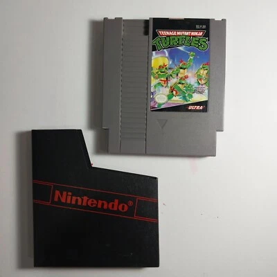TEENAGE MUTANT NINJA TURTLES NINTENDO NES VIDEO GAME AUTHENTIC - Image 1 of 4