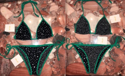 NWT $200 Diane Von Furstenberg DVF Reversible Bikini Swimsuit 2pc Set Women's - Image 1 of 4