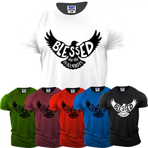 T-Shirt Uomo Gesù Croce Cristiani Religiosi Benedetti USA Dio Fede Nuova Regalo Tee - Foto 1 di 12
