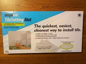 NUEVO Simple Mat Ajuste Azulejos Mat 9 Piezas 9"x 18" Hojas Cubiertas 10 SQ. FT. - Imagen 1 de 3