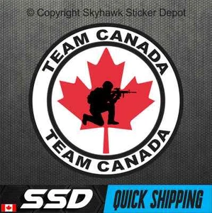 Team Canada Vinyl Decal Bumper Sticker Canadian Armed Forces Maple Leaf Sticker - Picture 1 of 3