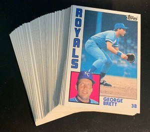 LOT 50 1984 TOPPS #500 GEORGE BRETT  RAZOR SHARP PACK FRESH (A)