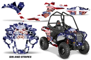 Graphic Stickers Decals For Polaris Sportsman ACE 325 570 2014-2016 SIN&STRIPES - Bild 1 von 2