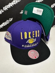 NEW Mitchell & Ness Los Angeles Lakers 2010 NBA FINALS Purple Snapback Hat NWT - Picture 1 of 3