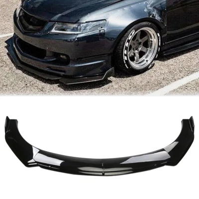 Glossy Black Front Bumper Lip Spoiler Splitter Body Kit For Acura RSX — 第 1/4 张图片