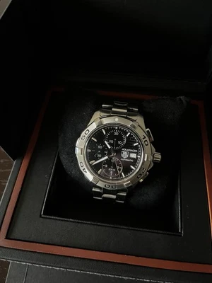 Tag Heuer Aquaracer CAP2110 Black Dial Chronograph Automatic 42mm Men's Watch - Image 1 of 4