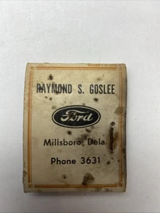 Raymond Goslee Millsboro Delaware Ford Händler Nadel & Faden Etui Werbung - Bild 1 von 6