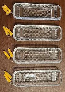 Vintage Set Of 4 Corn On The Cob Holders/Rollers Footed With Corn Forks - Picture 1 of 14