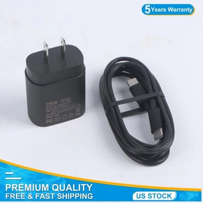 Cargador de pared súper rápido USB-C de 25 W 1 pieza + cable de 6,56 pies para Galaxy S24 S23 S22 Ultra Foto 1 de 4