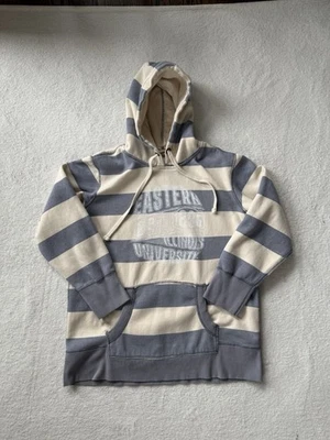 Sudadera con capucha grande vintage de los 90’s MV Sport Pro tejido a rayas EIU para hombre Foto 1 de 4