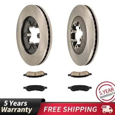 Front Disc Rotors and Ceramic Pads for 2009-2012 Chevrolet Colorado GMC Canyon - Изображение 1 из 4