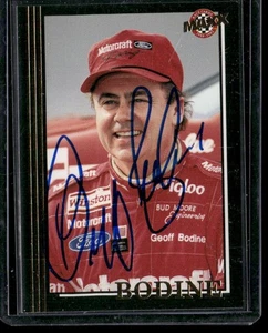 Signed 1992 Maxx Update (Black) #U2 Geoff Bodine - IP Auto - Picture 1 of 2