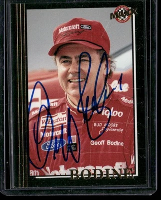 Signed 1992 Maxx Update (Black) #U2 Geoff Bodine - IP Auto - Image 1 of 2