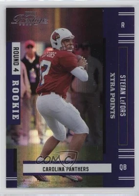 2005 Playoff Prestige Xtra Points Purple /100 Stefan LeFors #168 Rookie RC - Image 1 of 2