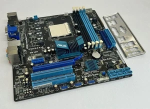 Asus M4A78LT-M Rev 1.00G Socket AM3+ / AM3b DDR3 Motherboard & Back Plate - Picture 1 of 4