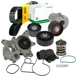 CONTI Keilrippenriemen Satz + WAPU + Thermostat für BMW 5 F10 F11 525D 530D 3.0D - Bild 1 von 17