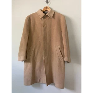 Mens 100% camel hair overcoat 44 R - Picture 1 of 7