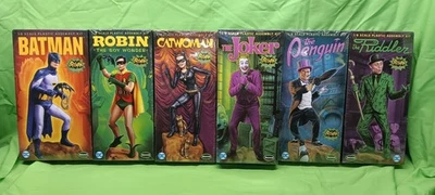 1966 TV Batman 6 Moebius Models 1/8 Penguin Joker Riddler Catwoman Robin Sealed - Image 1 of 4