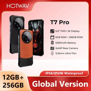 Teléfono Resistente Global HOTWAV T7 Pro 6.6'' FHD+ Pantalla 2K 64MP 6280mAh 256GB IP68 - Imagen 1 de 18