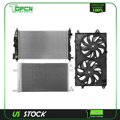 Radiator Condenser Cooling Fan For 11-16 Buick LaCrosse 2011-2017 Buick Regal - Изображение 1 из 4