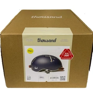 Mil Casco de Bicicleta para Adultos Club Azul Marino MIPS Pequeño (21”-22.5”) + Luz Magnética LED - Imagen 1 de 14