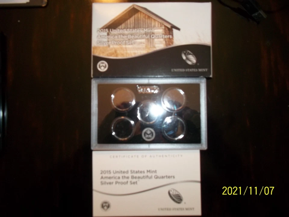 2015 Silver 25 cent ATB Proof Set Box and COA No Coins Empty OGP - Image 1 of 1