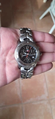 Tag Heuer CT1111.BA0550 Mens Link Chronograph Watch Black Silver Jason Bourne - Image 1 of 4