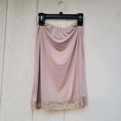 Jones New York Beige Desnudo Cintura Elástica Deslizable Bajo Falda Por encima de la Rodilla M Foto 1 de 3