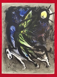 Marc Chagall, The Angel, Original Stone Lithograph,1960 Fernand Mourlot Paris - Picture 1 of 5