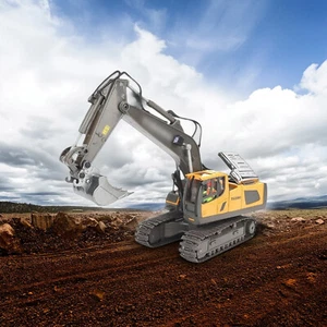Remote Control Excavator Toy 11 Channel 1:14 Scale RC Excavator Digger for Kid - Picture 1 of 13