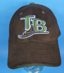 Cappello berretto Tampa Bay Devil Rays nero MLB gemelli merce originale taglia unica gancio/anello - Foto 1 di 7