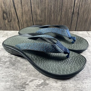 CHACO FLIP ECOTREAD TRAIL BLUE FLIP FLOPS THONG SANDALS MEN'S 8 - Picture 1 of 7