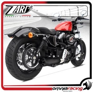 Scarico completo Zard Conico Nero Racing Harley Davidson Sportster 883/1200 14> - Imagen 1 de 5